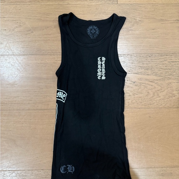 Chrome Hearts Black Ribbed Tank Top - Picture 3 of 3